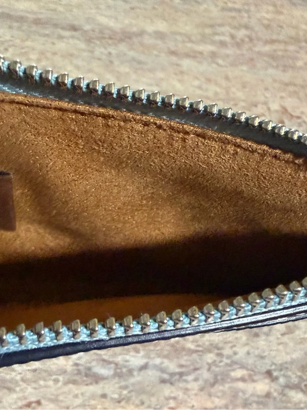 NWOT Coach Light Blue Card Case with Silver hardware and Key Ring